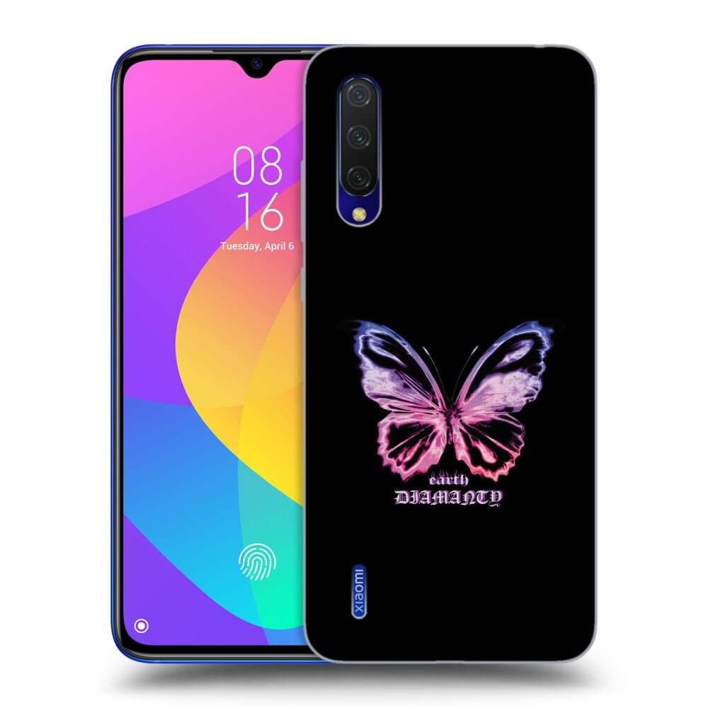 Picasee silikónový čierny obal pre Xiaomi Mi 9 Lite - Diamanty Purple