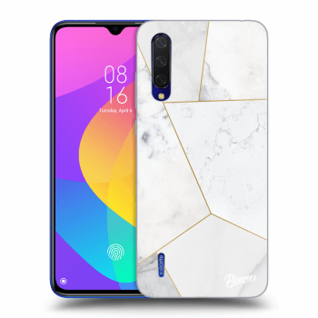 Obal pre Xiaomi Mi 9 Lite - White tile