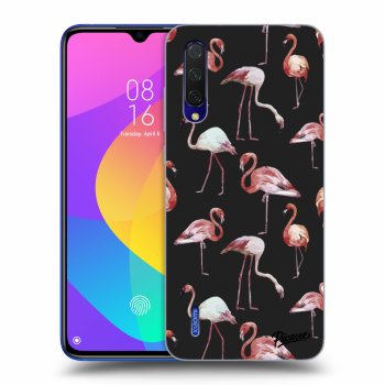 Picasee silikónový čierny obal pre Xiaomi Mi 9 Lite - Flamingos