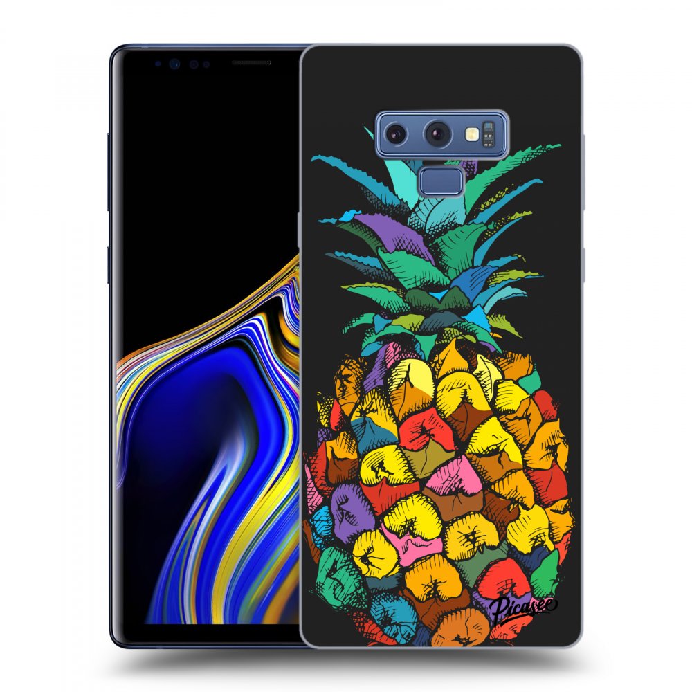 Picasee silikónový čierny obal pre Samsung Galaxy Note 9 N960F - Pineapple