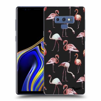 Picasee silikónový čierny obal pre Samsung Galaxy Note 9 N960F - Flamingos