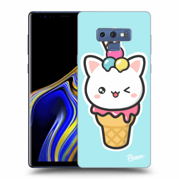 Picasee silikónový čierny obal pre Samsung Galaxy Note 9 N960F - Ice Cream Cat