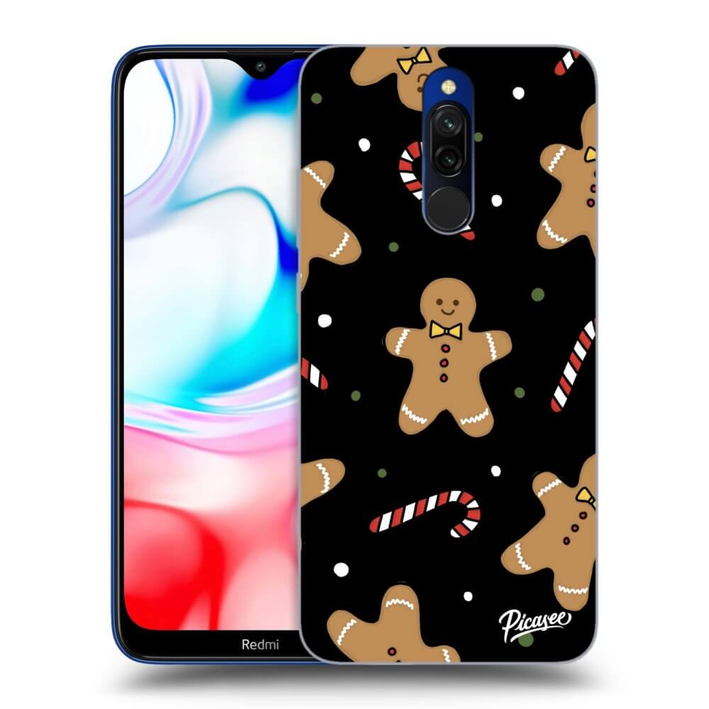 Picasee silikónový čierny obal pre Xiaomi Redmi 8 - Gingerbread