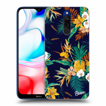 Picasee silikónový prehľadný obal pre Xiaomi Redmi 8 - Pineapple Color
