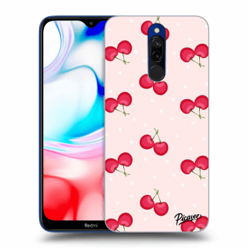 Picasee silikónový prehľadný obal pre Xiaomi Redmi 8 - Cherries