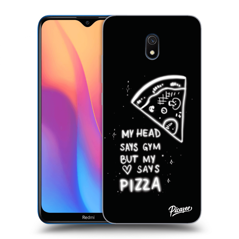 Picasee silikónový prehľadný obal pre Xiaomi Redmi 8A - Pizza