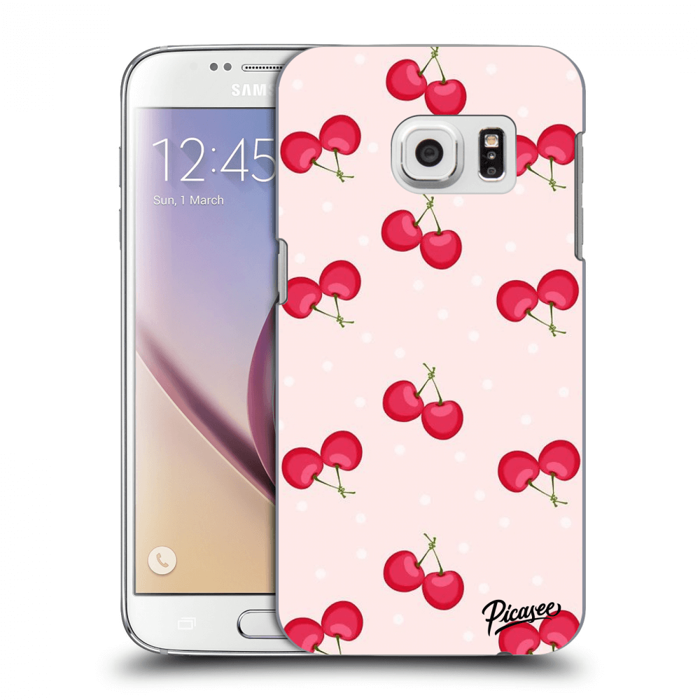Picasee silikónový prehľadný obal pre Samsung Galaxy S7 G930F - Cherries