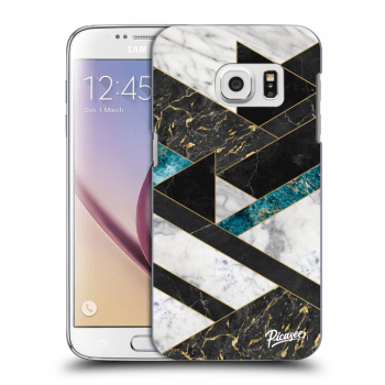 Picasee silikónový prehľadný obal pre Samsung Galaxy S7 G930F - Dark geometry