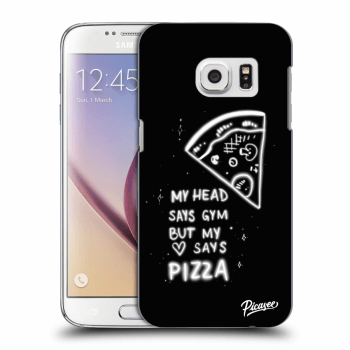 Picasee silikónový prehľadný obal pre Samsung Galaxy S7 G930F - Pizza