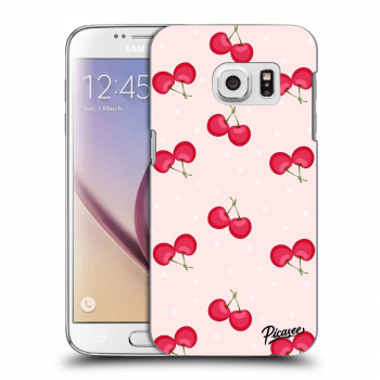 Picasee silikónový prehľadný obal pre Samsung Galaxy S7 G930F - Cherries