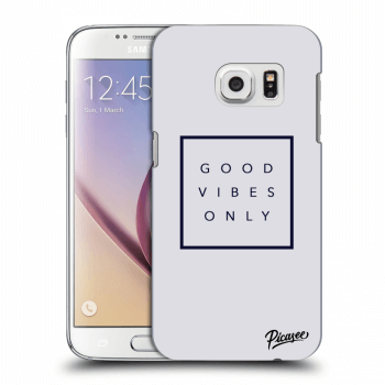 Picasee silikónový prehľadný obal pre Samsung Galaxy S7 G930F - Good vibes only