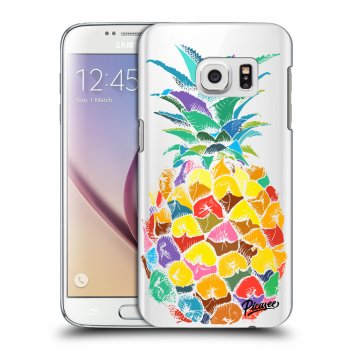 Picasee silikónový prehľadný obal pre Samsung Galaxy S7 G930F - Pineapple