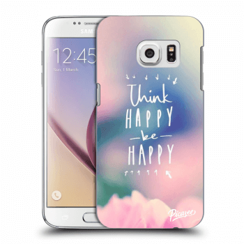 Picasee silikónový prehľadný obal pre Samsung Galaxy S7 G930F - Think happy be happy