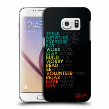 Picasee silikónový prehľadný obal pre Samsung Galaxy S7 G930F - Motto life