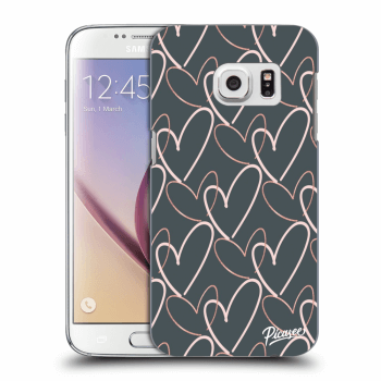 Picasee silikónový prehľadný obal pre Samsung Galaxy S7 G930F - Lots of love