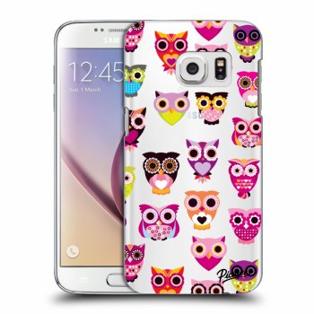 Picasee silikónový prehľadný obal pre Samsung Galaxy S7 G930F - Owls