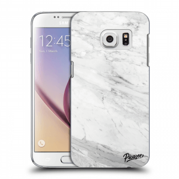 Picasee silikónový prehľadný obal pre Samsung Galaxy S7 G930F - White marble
