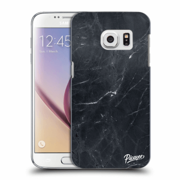 Picasee silikónový prehľadný obal pre Samsung Galaxy S7 G930F - Black marble