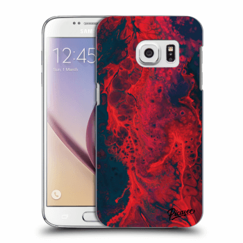 Picasee silikónový prehľadný obal pre Samsung Galaxy S7 G930F - Organic red