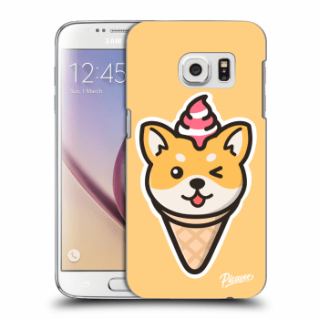 Picasee silikónový prehľadný obal pre Samsung Galaxy S7 G930F - Ice Cream Shiba