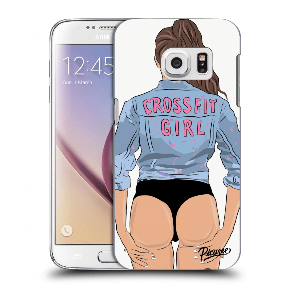 Picasee silikónový prehľadný obal pre Samsung Galaxy S7 G930F - Crossfit girl - nickynellow