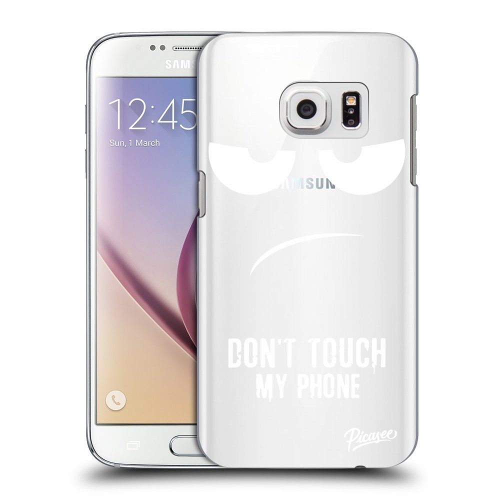 Picasee silikónový prehľadný obal pre Samsung Galaxy S7 G930F - Don't Touch My Phone