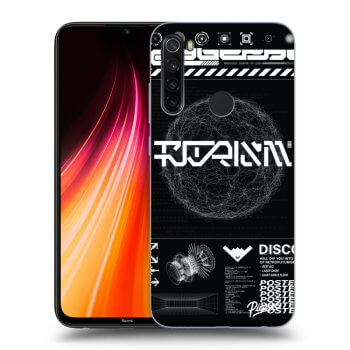 Picasee silikónový prehľadný obal pre Xiaomi Redmi Note 8T - BLACK DISCO