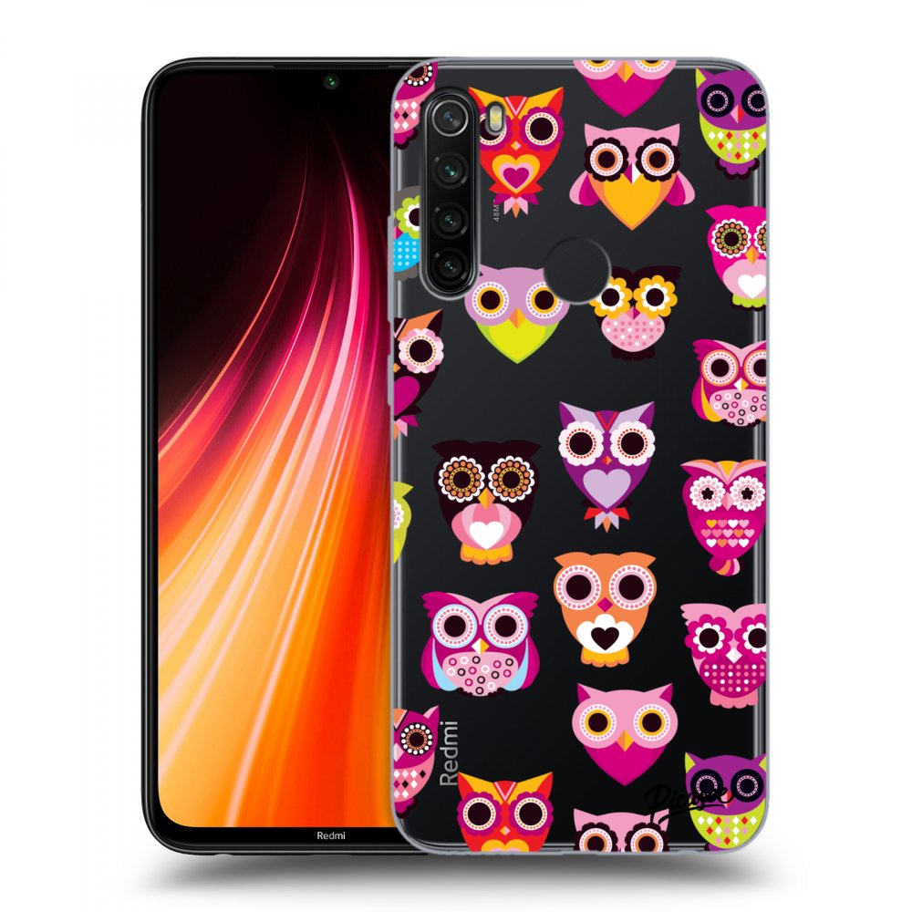 Picasee silikónový prehľadný obal pre Xiaomi Redmi Note 8T - Owls