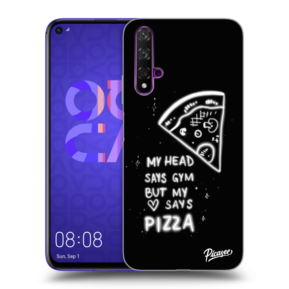 Picasee silikónový prehľadný obal pre Huawei Nova 5T - Pizza