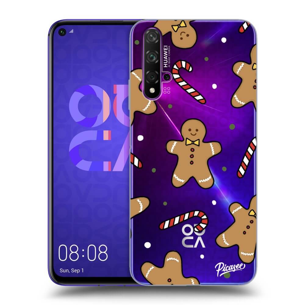Picasee silikónový prehľadný obal pre Huawei Nova 5T - Gingerbread