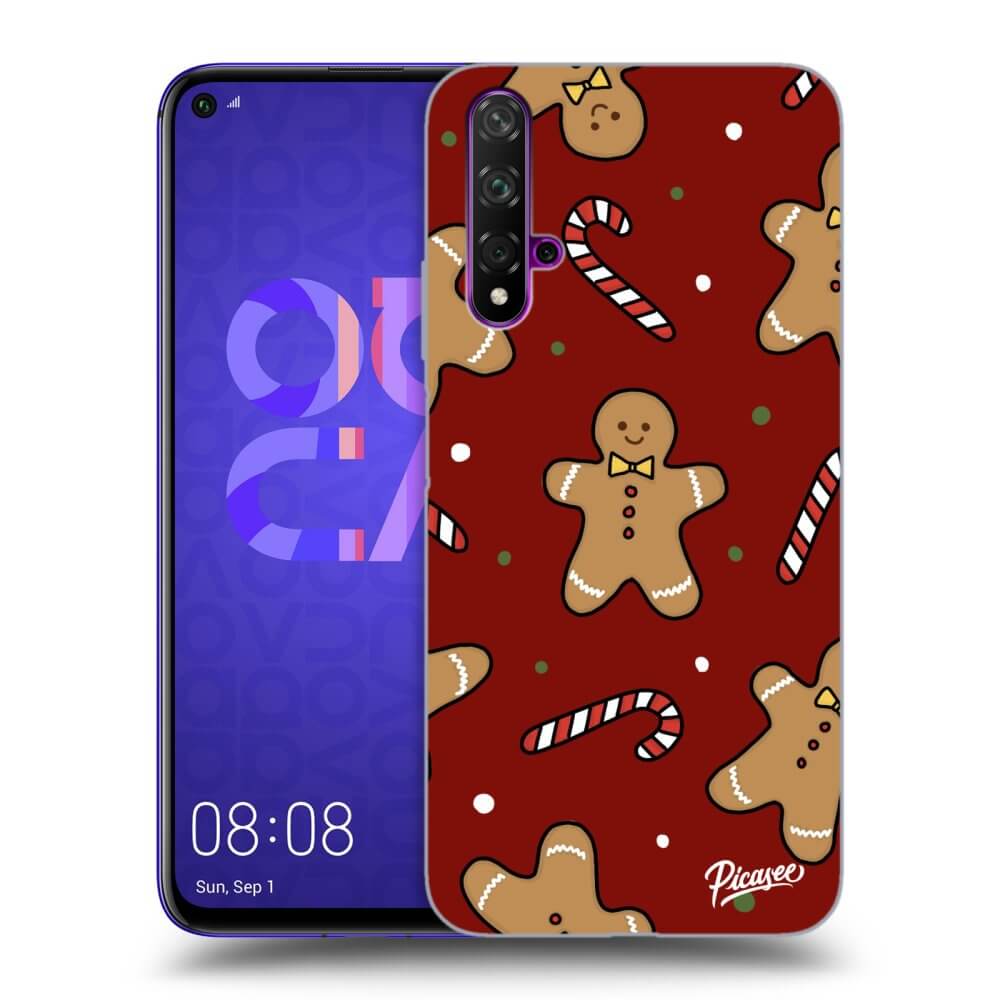 Picasee silikónový čierny obal pre Huawei Nova 5T - Gingerbread 2