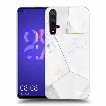 Obal pre Huawei Nova 5T - White tile