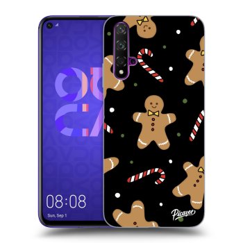 Picasee silikónový čierny obal pre Huawei Nova 5T - Gingerbread