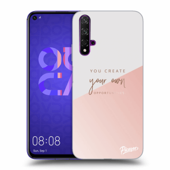 Picasee silikónový čierny obal pre Huawei Nova 5T - You create your own opportunities