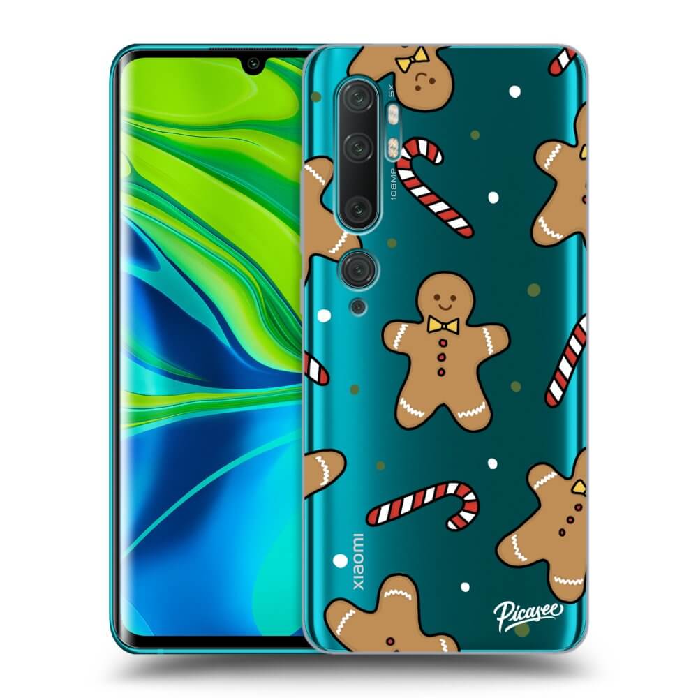 Picasee silikónový prehľadný obal pre Xiaomi Mi Note 10 (Pro) - Gingerbread