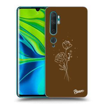 Obal pre Xiaomi Mi Note 10 (Pro) - Brown flowers