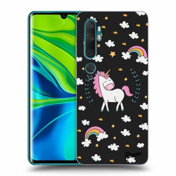 Picasee silikónový čierny obal pre Xiaomi Mi Note 10 (Pro) - Unicorn star heaven