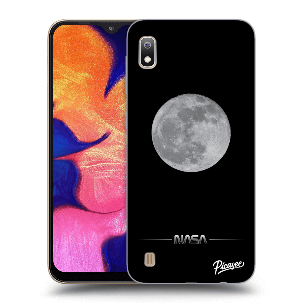 Picasee silikónový čierny obal pre Samsung Galaxy A10 A105F - Moon Minimal
