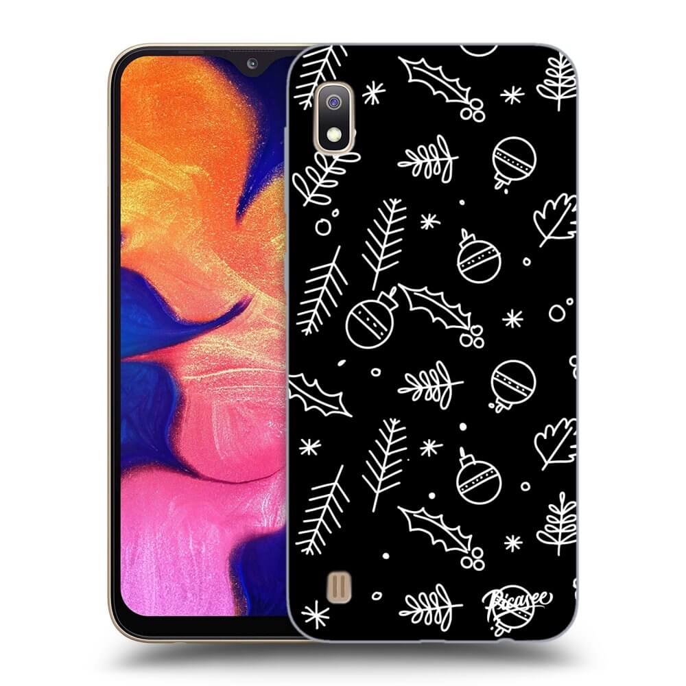 Picasee silikónový čierny obal pre Samsung Galaxy A10 A105F - Mistletoe