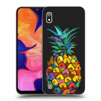 Picasee silikónový čierny obal pre Samsung Galaxy A10 A105F - Pineapple