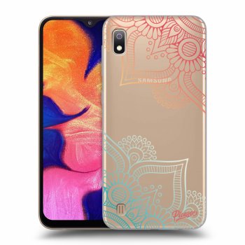 Picasee silikónový prehľadný obal pre Samsung Galaxy A10 A105F - Flowers pattern