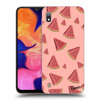 Picasee silikónový čierny obal pre Samsung Galaxy A10 A105F - Watermelon