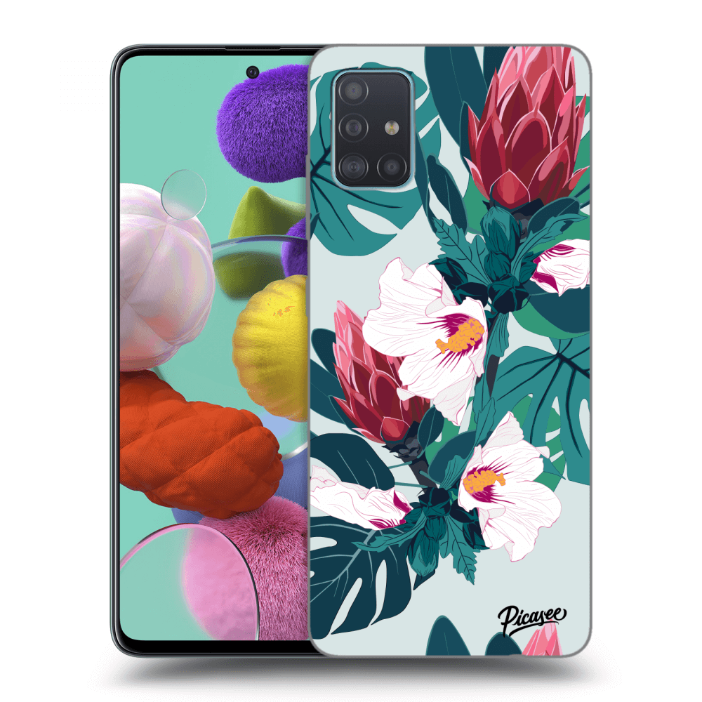 Picasee silikónový prehľadný obal pre Samsung Galaxy A51 A515F - Rhododendron