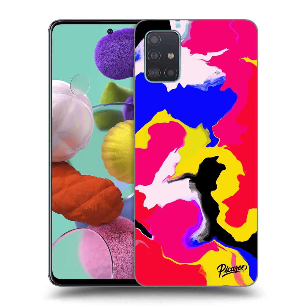 Picasee silikónový prehľadný obal pre Samsung Galaxy A51 A515F - Watercolor
