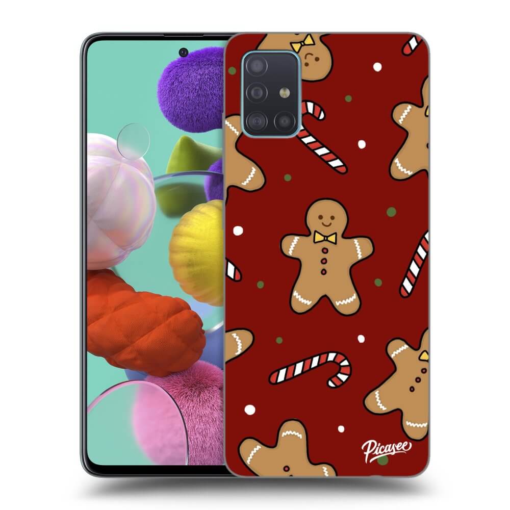 Picasee silikónový čierny obal pre Samsung Galaxy A51 A515F - Gingerbread 2