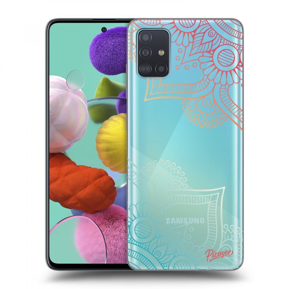 Picasee silikónový prehľadný obal pre Samsung Galaxy A51 A515F - Flowers pattern