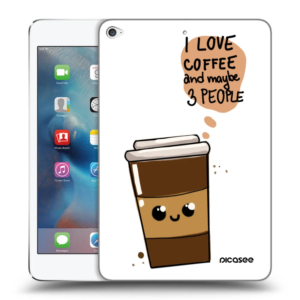 Picasee silikónový prehľadný obal pre Apple iPad mini 4 - Cute coffee