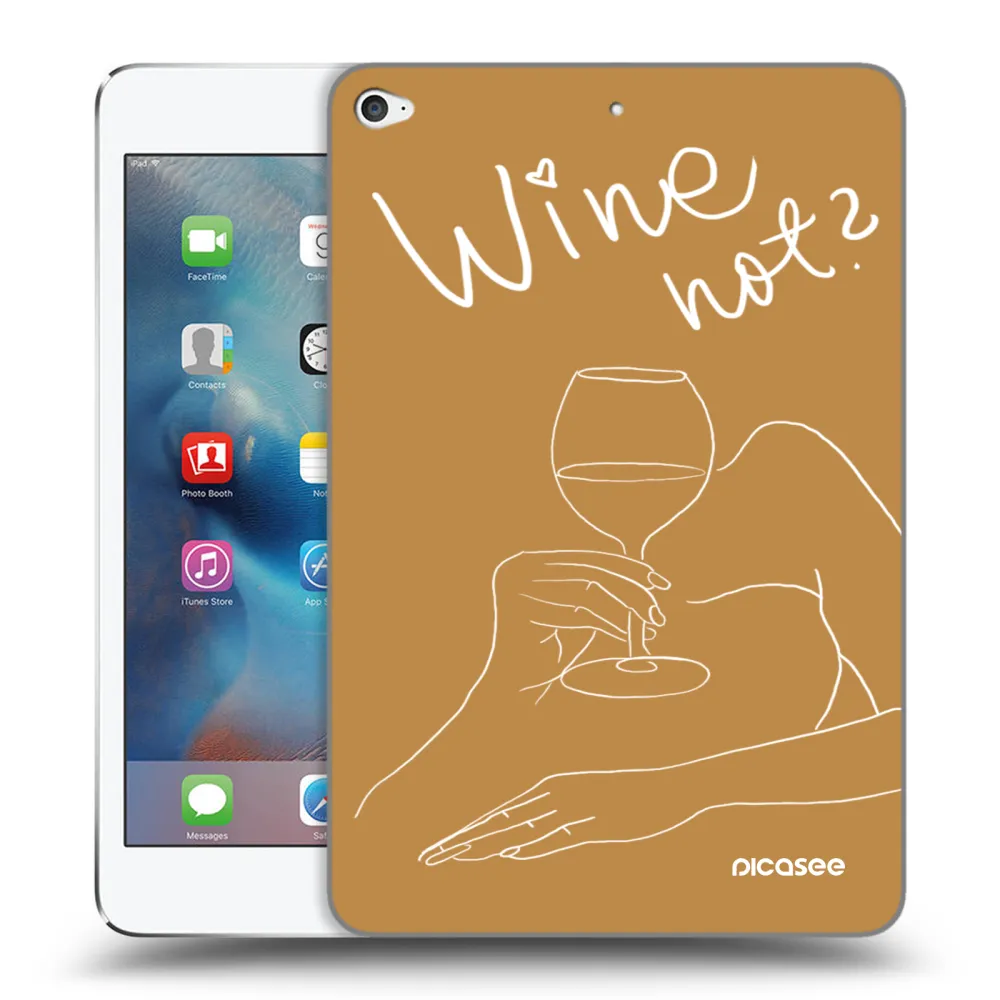 Silikónový prehľadný obal pre Apple iPad mini 4 - Wine not