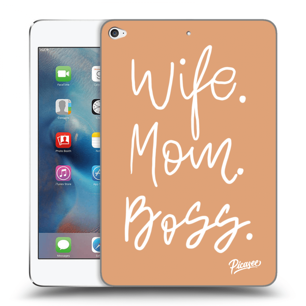 Picasee silikónový prehľadný obal pre Apple iPad mini 4 - Boss Mama