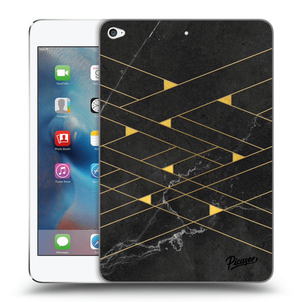 Picasee silikónový čierny obal pre Apple iPad mini 4 - Gold Minimal